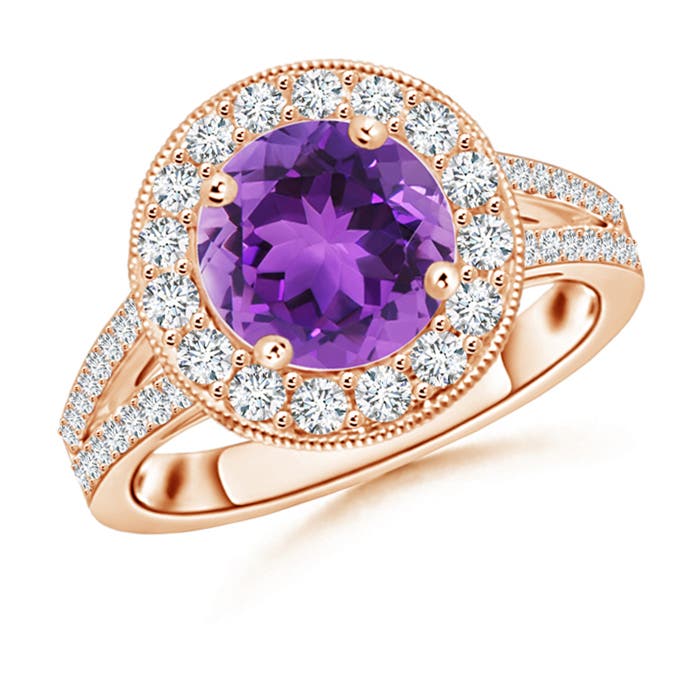 AAA - Amethyst / 2.36 CT / 14 KT Rose Gold