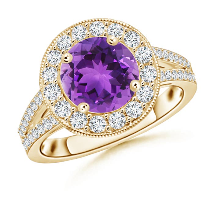 AAA - Amethyst / 2.36 CT / 14 KT Yellow Gold