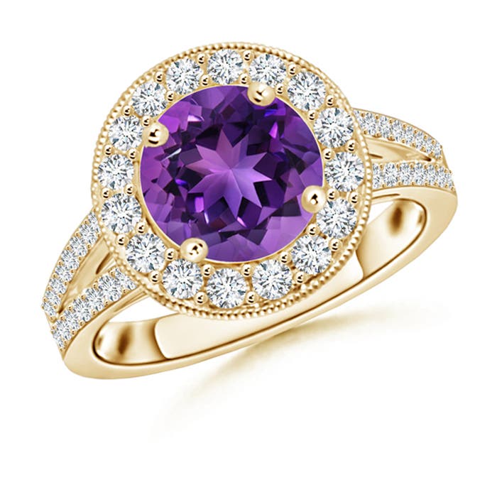 AAAA - Amethyst / 2.36 CT / 14 KT Yellow Gold