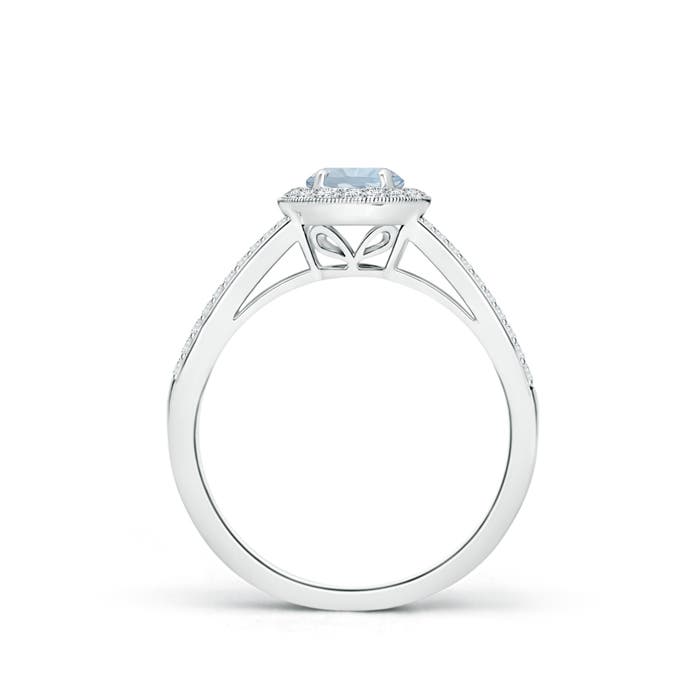 A - Aquamarine / 0.7 CT / 14 KT White Gold