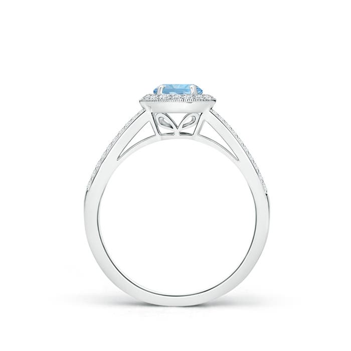 AAA - Aquamarine / 0.7 CT / 14 KT White Gold