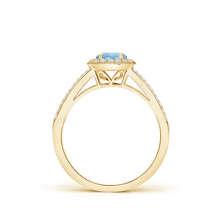 AAA - Aquamarine / 0.7 CT / 14 KT Yellow Gold