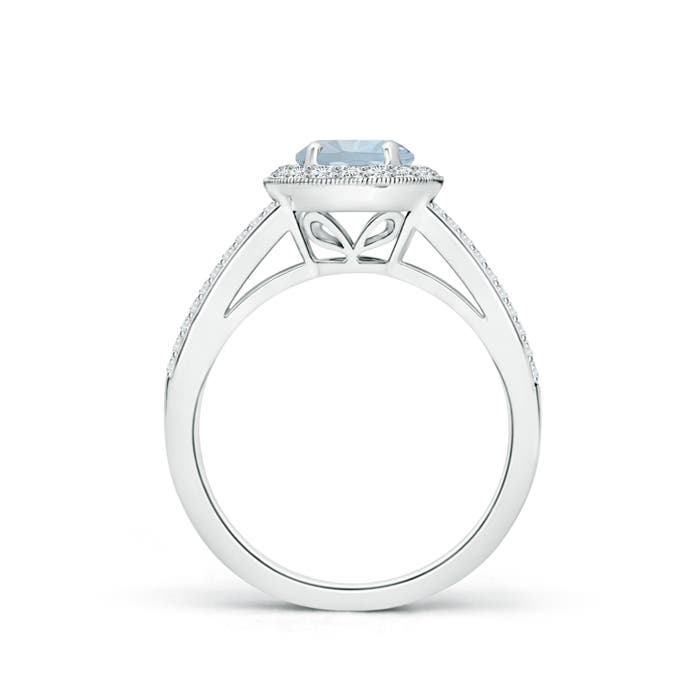 A - Aquamarine / 1.17 CT / 14 KT White Gold