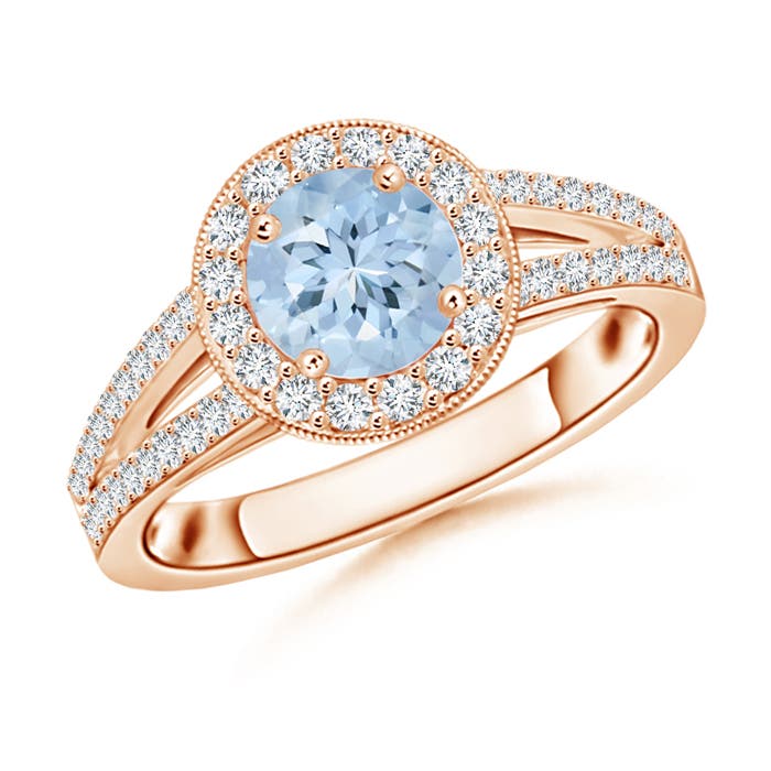 AA - Aquamarine / 1.17 CT / 14 KT Rose Gold