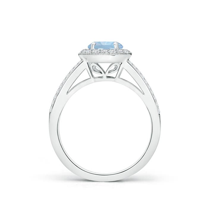 AA - Aquamarine / 1.17 CT / 14 KT White Gold