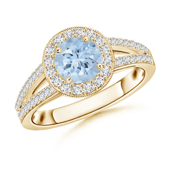 AA - Aquamarine / 1.17 CT / 14 KT Yellow Gold