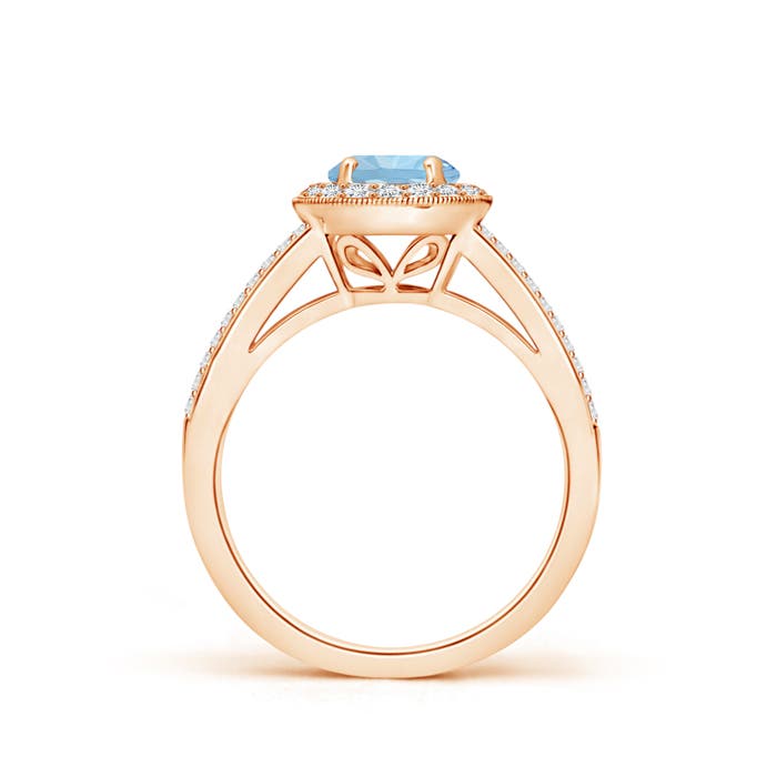 AAA - Aquamarine / 1.17 CT / 14 KT Rose Gold