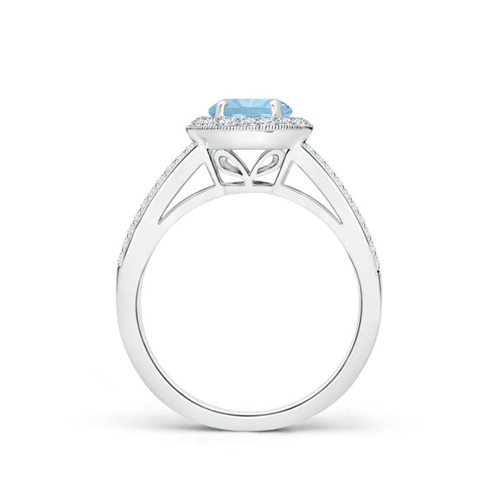 AAA - Aquamarine / 1.17 CT / 14 KT White Gold