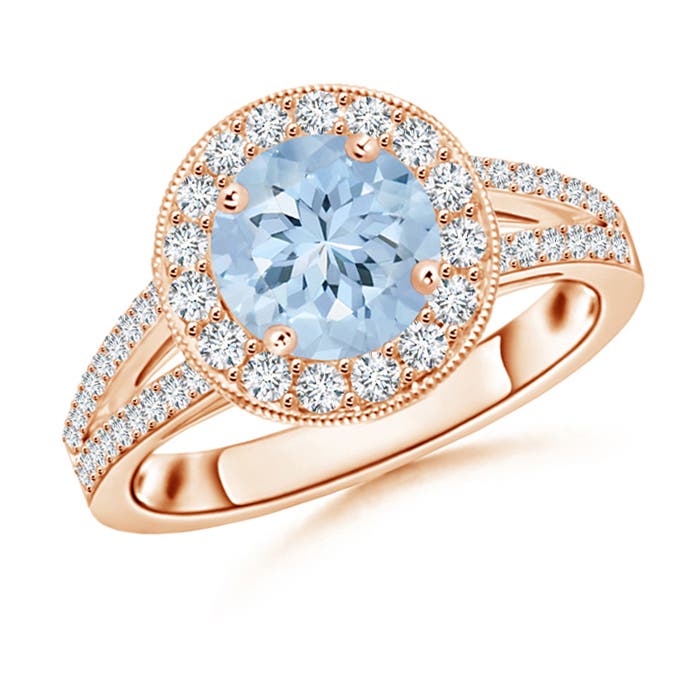 AA - Aquamarine / 1.71 CT / 14 KT Rose Gold