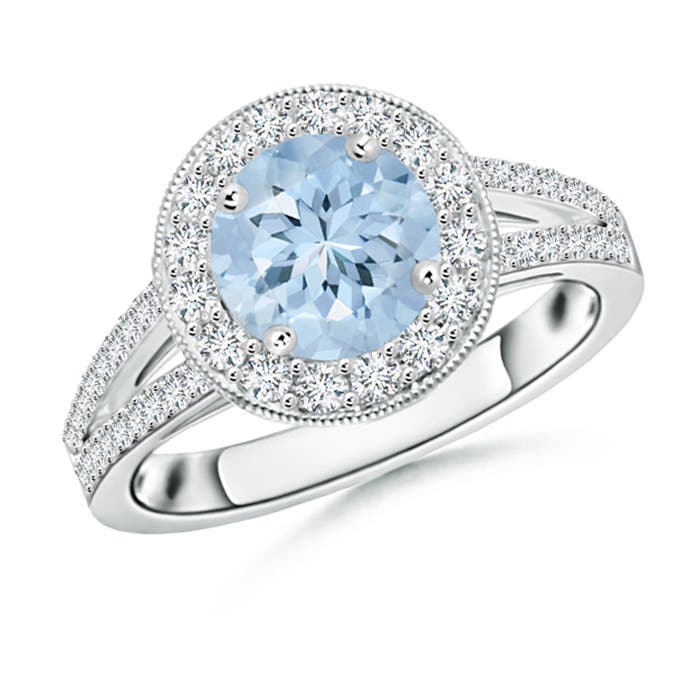 AA - Aquamarine / 1.71 CT / 14 KT White Gold