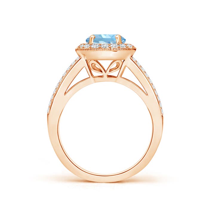 AAAA - Aquamarine / 1.71 CT / 14 KT Rose Gold