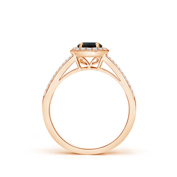 AAA - Black Onyx / 0.65 CT / 14 KT Rose Gold