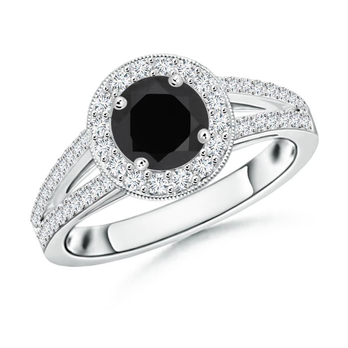 AAA - Black Onyx / 1.15 CT / 14 KT White Gold