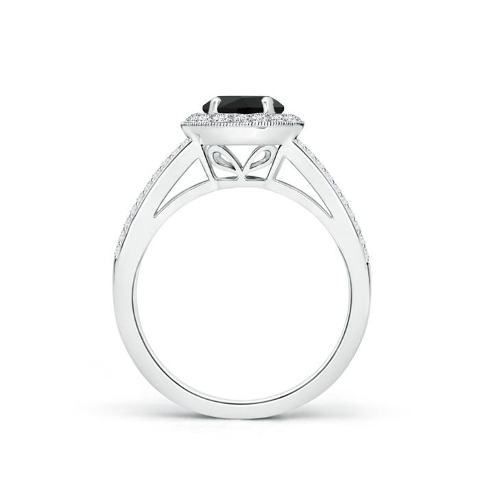 AAA - Black Onyx / 1.15 CT / 14 KT White Gold