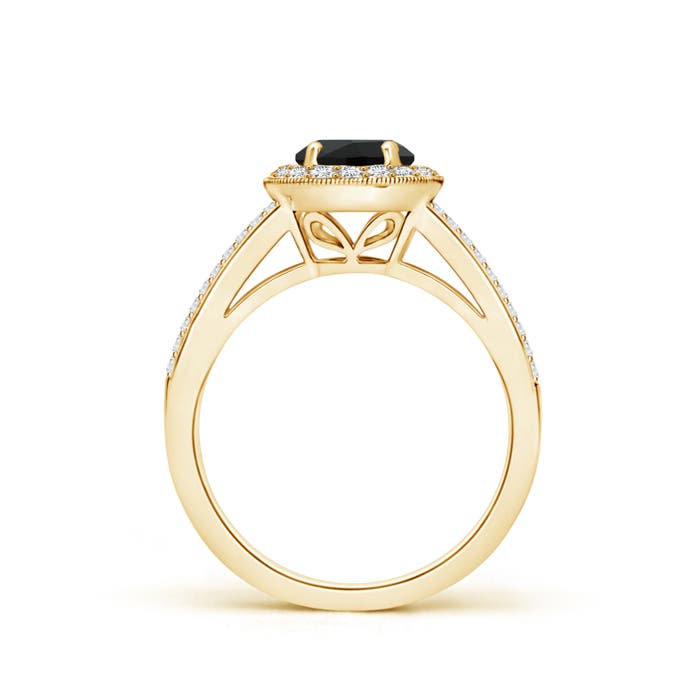 AAA - Black Onyx / 1.15 CT / 14 KT Yellow Gold