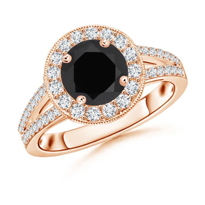 AAA - Black Onyx / 1.59 CT / 14 KT Rose Gold