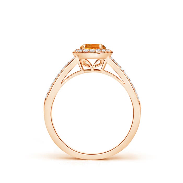 AAAA - Citrine / 0.75 CT / 14 KT Rose Gold