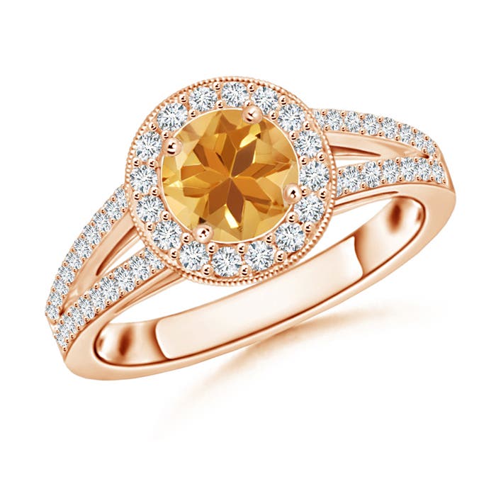 A - Citrine / 1.15 CT / 14 KT Rose Gold