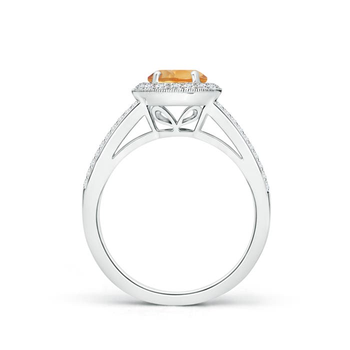 A - Citrine / 1.15 CT / 14 KT White Gold