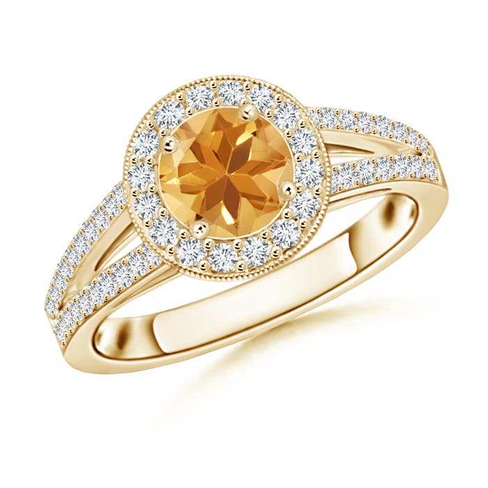 A - Citrine / 1.15 CT / 14 KT Yellow Gold