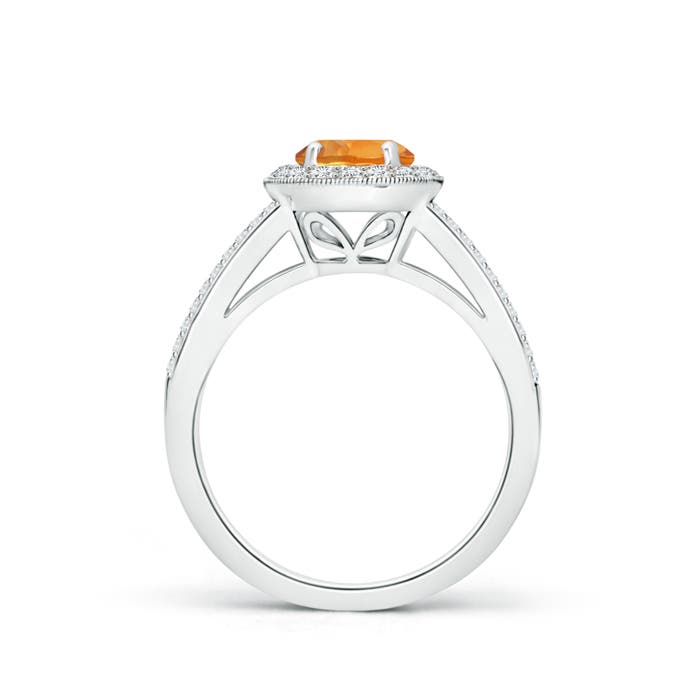 AAA - Citrine / 1.15 CT / 14 KT White Gold