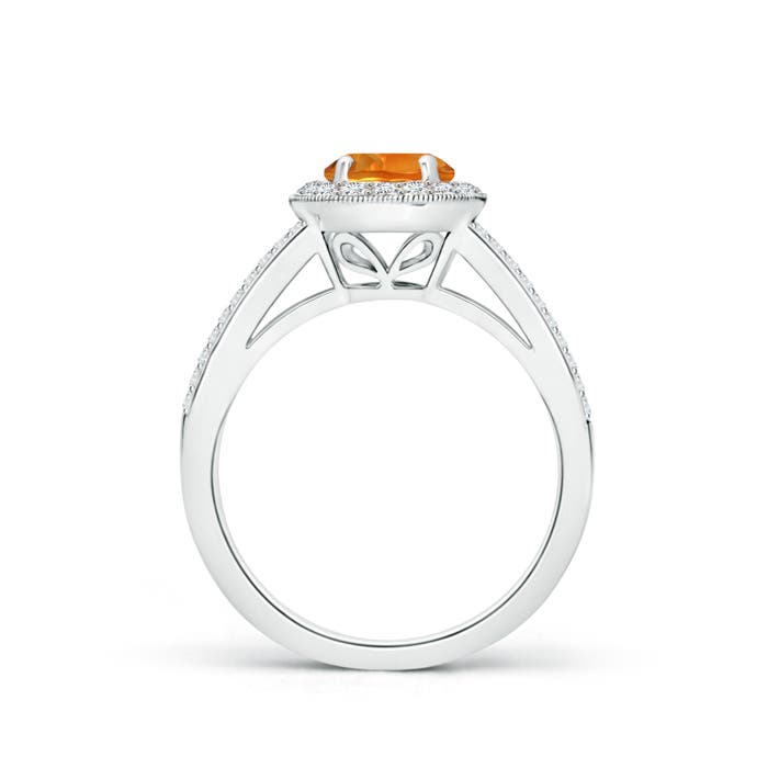 AAAA - Citrine / 1.15 CT / 14 KT White Gold