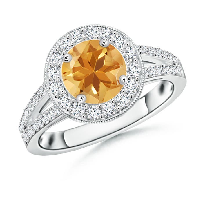 A - Citrine / 1.84 CT / 14 KT White Gold