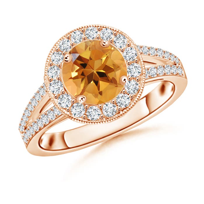 AA - Citrine / 1.84 CT / 14 KT Rose Gold