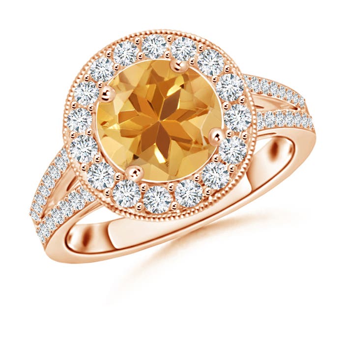 A - Citrine / 2.36 CT / 14 KT Rose Gold