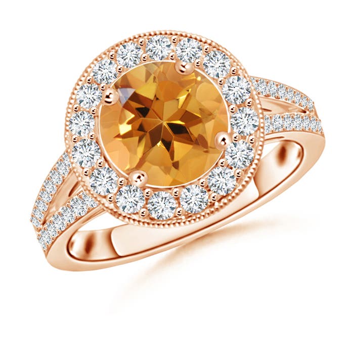 AA - Citrine / 2.36 CT / 14 KT Rose Gold