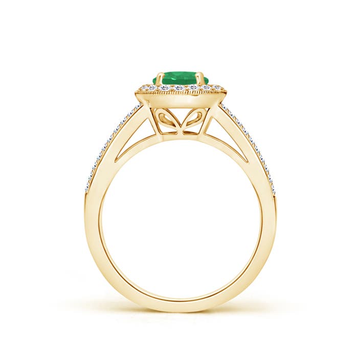 A - Emerald / 1.2 CT / 14 KT Yellow Gold