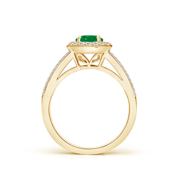 AA - Emerald / 1.2 CT / 14 KT Yellow Gold