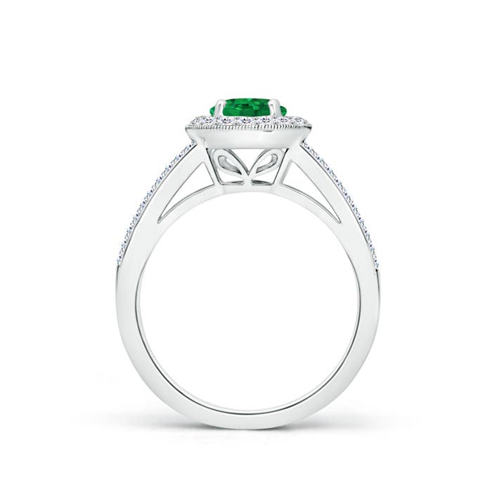 AAA - Emerald / 1.2 CT / 14 KT White Gold