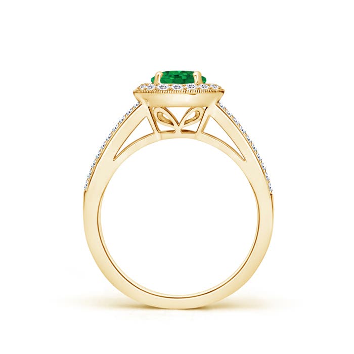 AAA - Emerald / 1.2 CT / 14 KT Yellow Gold