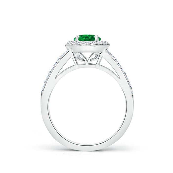 AAAA - Emerald / 1.2 CT / 14 KT White Gold