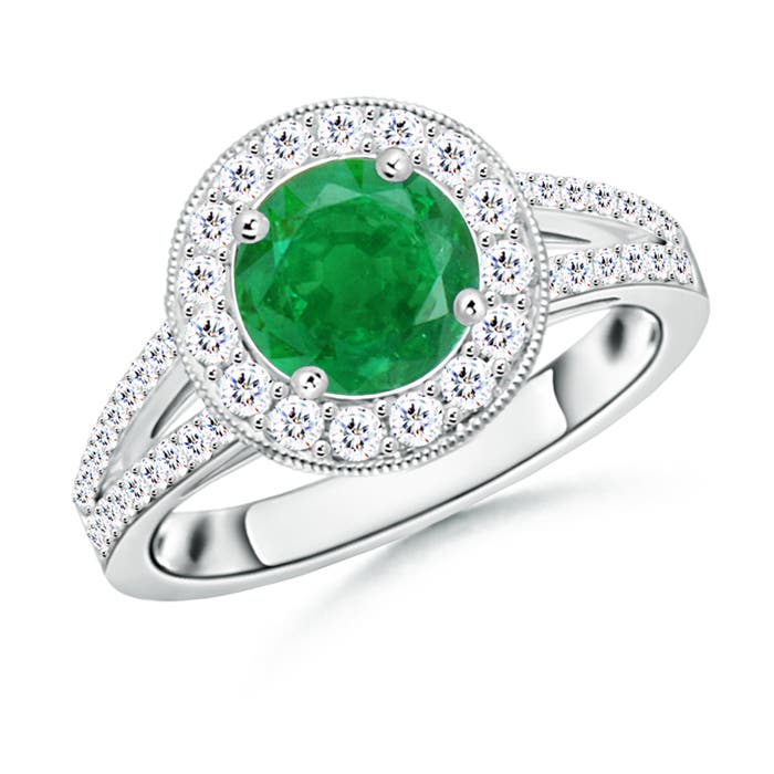 AA - Emerald / 1.79 CT / 14 KT White Gold