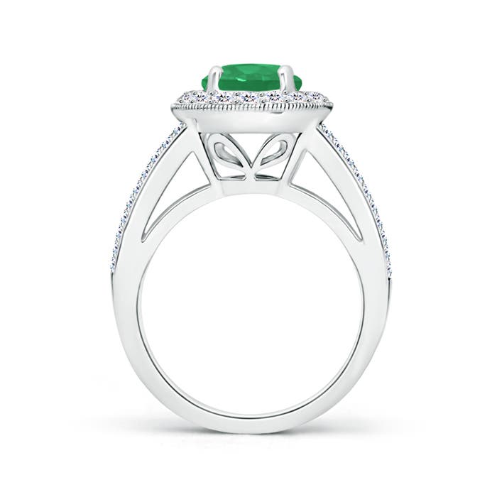 A - Emerald / 2.41 CT / 14 KT White Gold