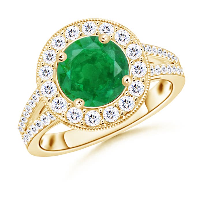 AA - Emerald / 2.41 CT / 14 KT Yellow Gold