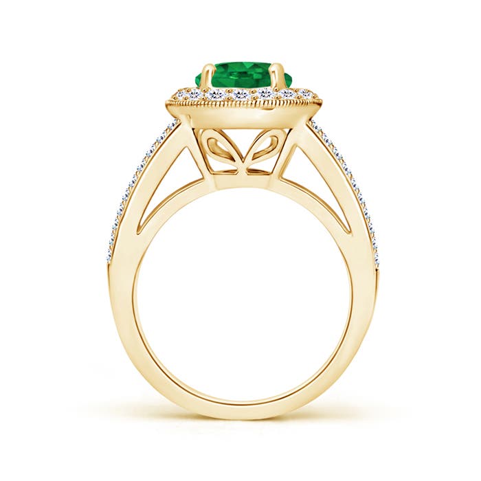 AAA - Emerald / 2.41 CT / 14 KT Yellow Gold