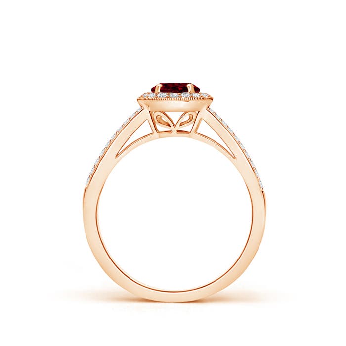 A - Garnet / 0.9 CT / 14 KT Rose Gold