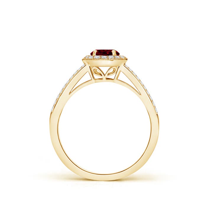 A - Garnet / 0.9 CT / 14 KT Yellow Gold