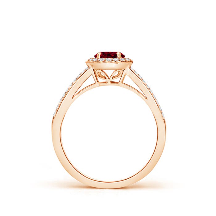 AA - Garnet / 0.9 CT / 14 KT Rose Gold