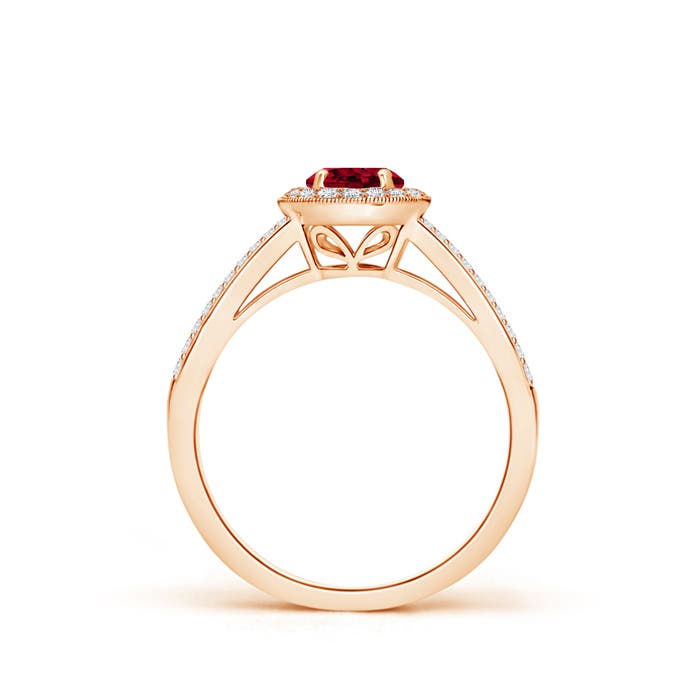 AAA - Garnet / 0.9 CT / 14 KT Rose Gold