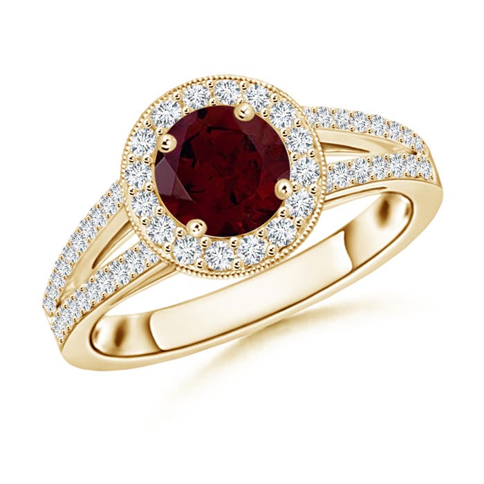 A - Garnet / 1.45 CT / 14 KT Yellow Gold