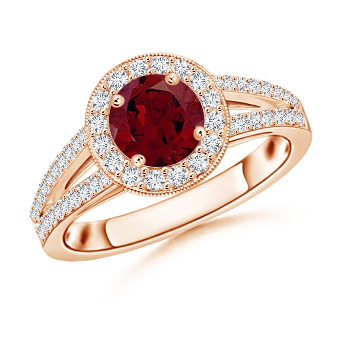 AA - Garnet / 1.45 CT / 14 KT Rose Gold