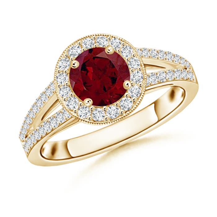 AA - Garnet / 1.45 CT / 14 KT Yellow Gold