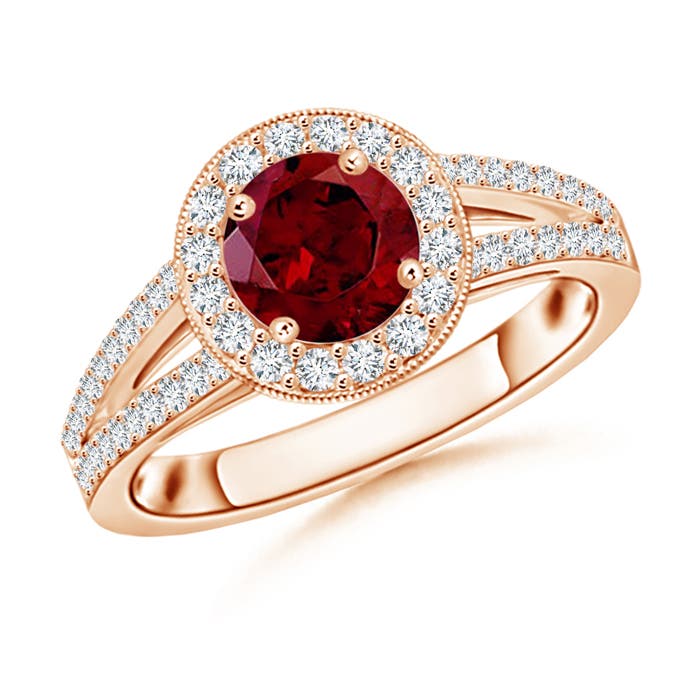 AAA - Garnet / 1.45 CT / 14 KT Rose Gold