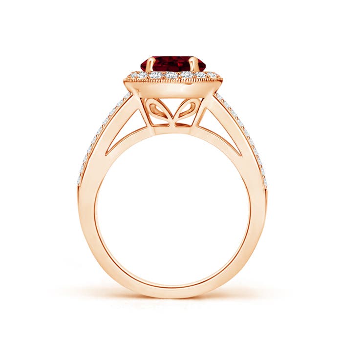 A - Garnet / 2.09 CT / 14 KT Rose Gold