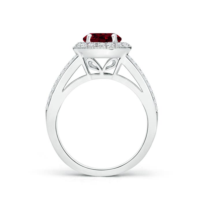 A - Garnet / 2.09 CT / 14 KT White Gold