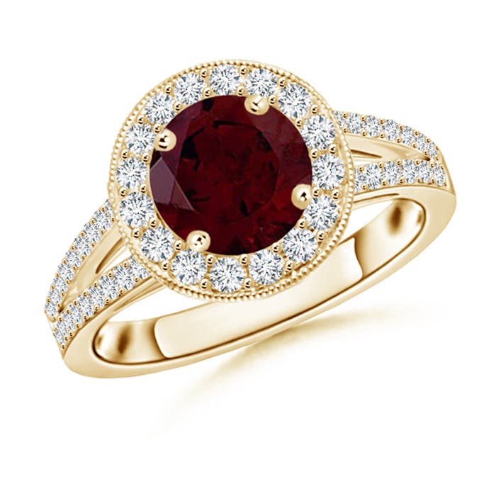 A - Garnet / 2.09 CT / 14 KT Yellow Gold